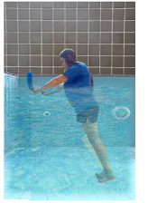 Exercises with a pool noodle