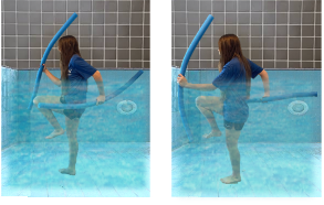 Exercises with a pool noodle