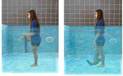 Exercises with a pool noodle